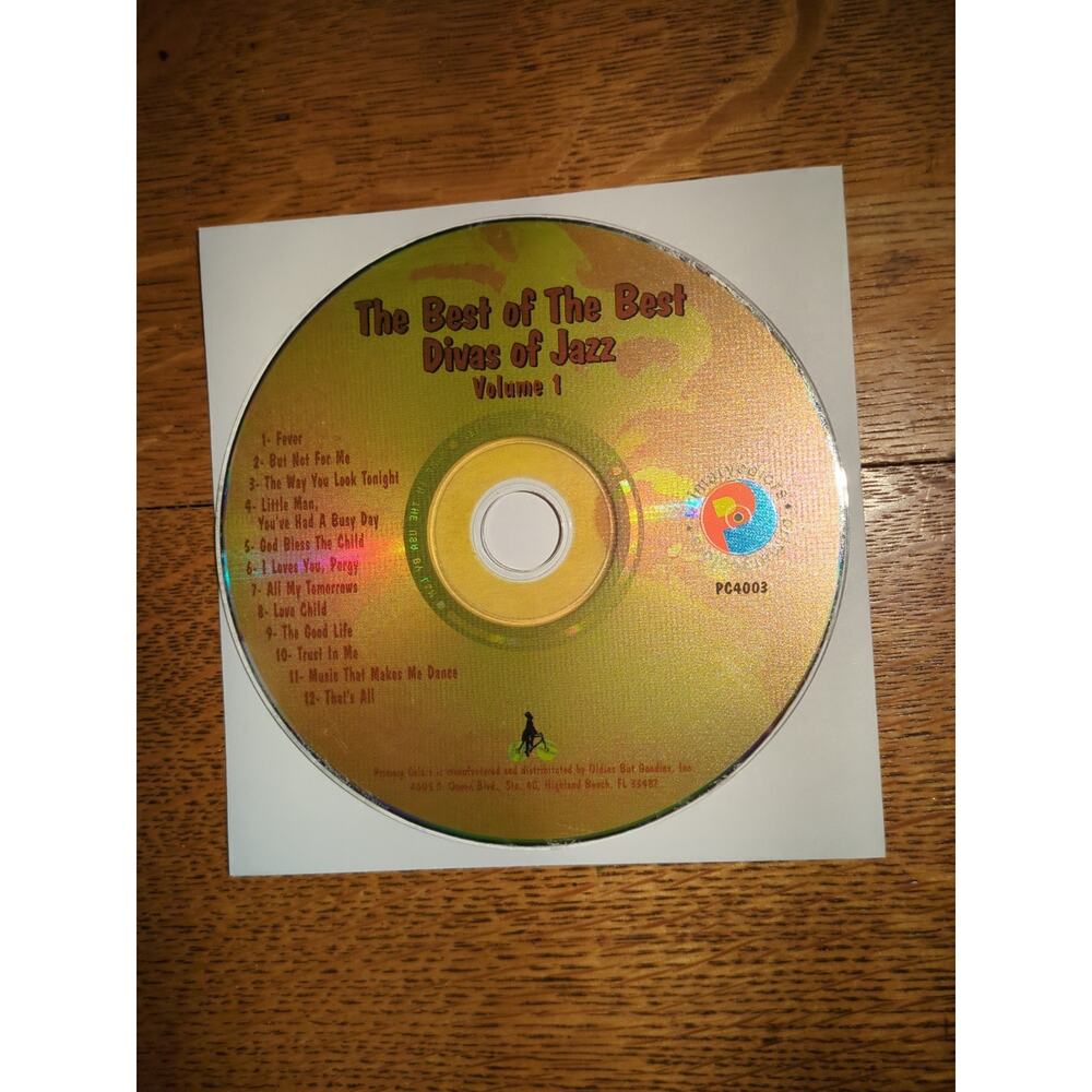 The Best of The Best Divas of Jazz Volume 1 Disc Only
